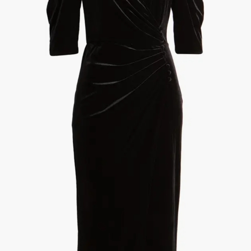 Elegant Black Velvet Dress
